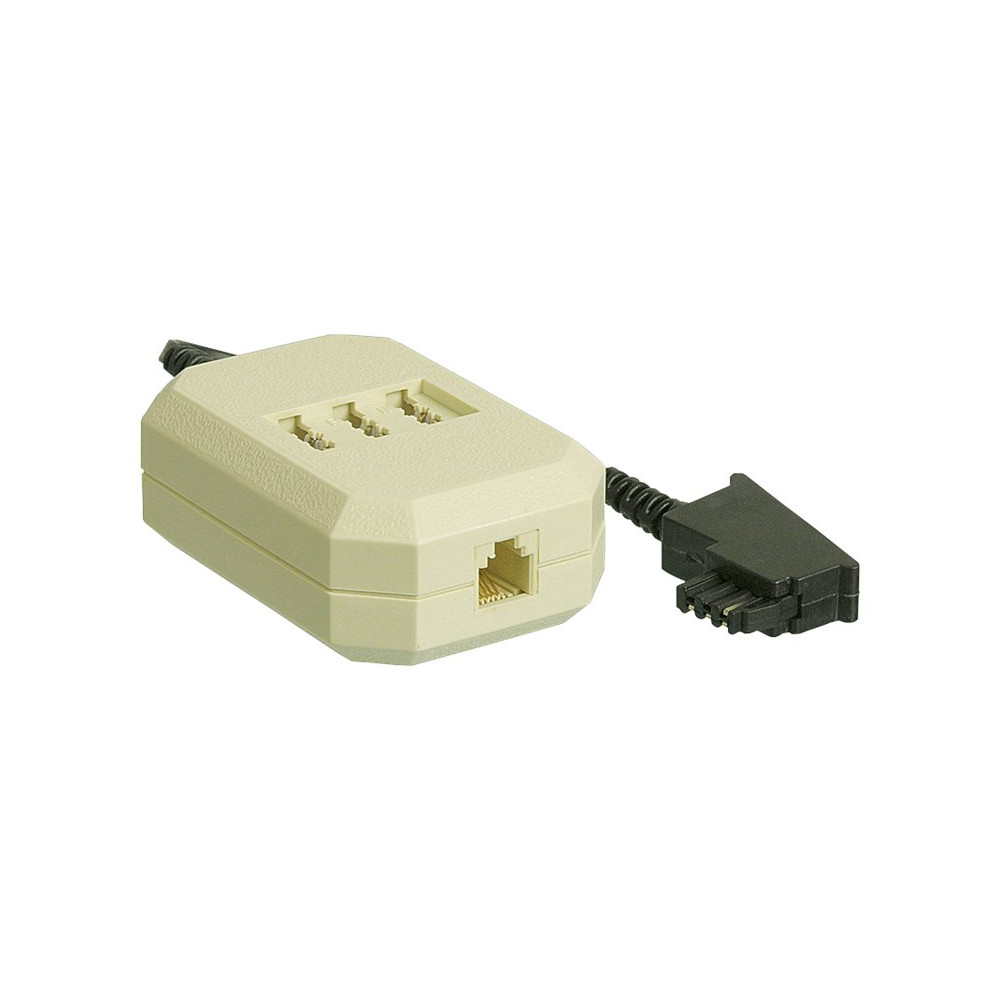 Produktbild för goobay telefonadapter - 20 cm - svart