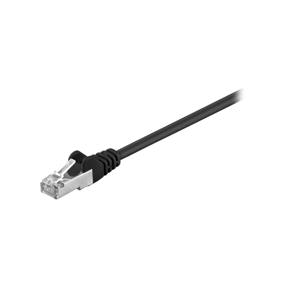 Produktbild för goobay patch-kabel - 25 m - svart