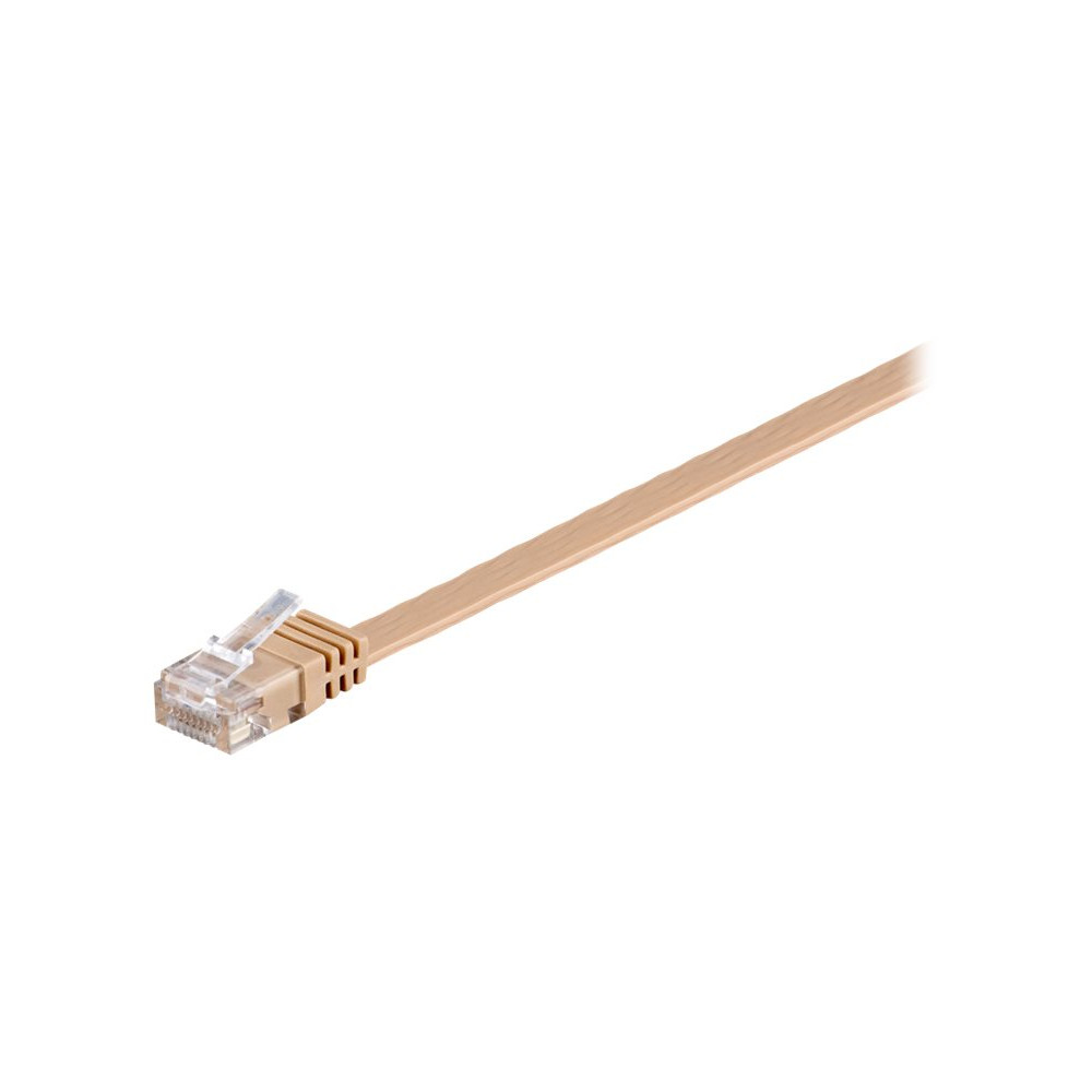 Produktbild för goobay patch-kabel - 50 cm - ljusbrun