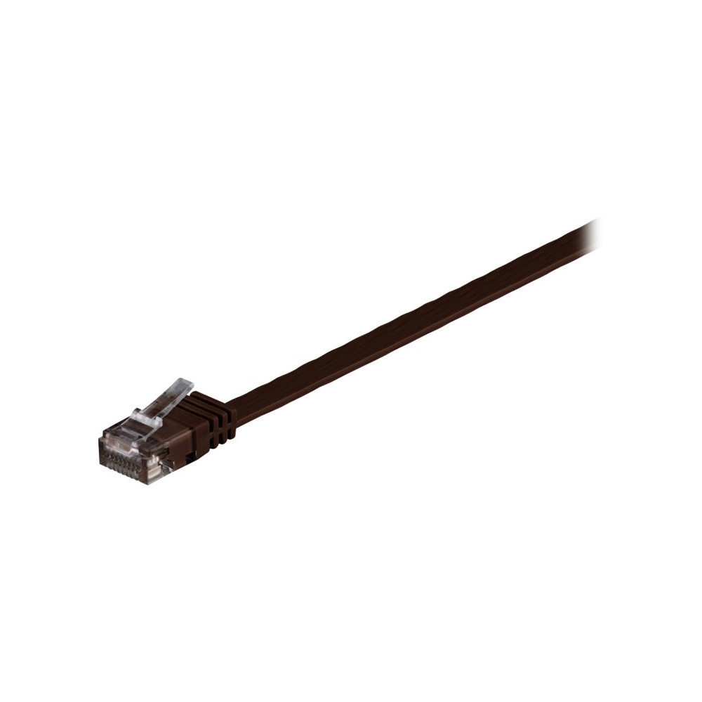 Produktbild för wentronic patch-kabel - 5 m - brun