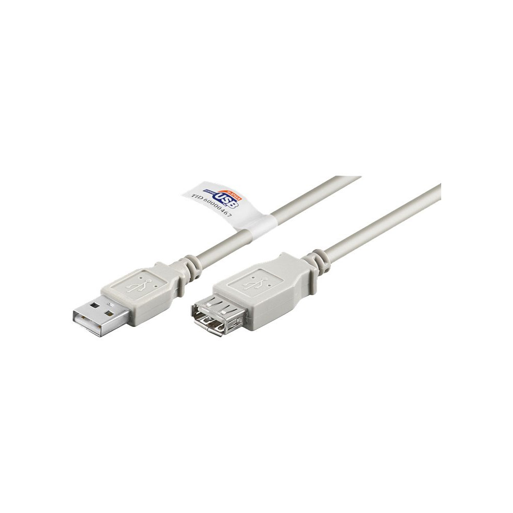 Produktbild för goobay - USB-förlängningskabel - USB till USB - 3 m