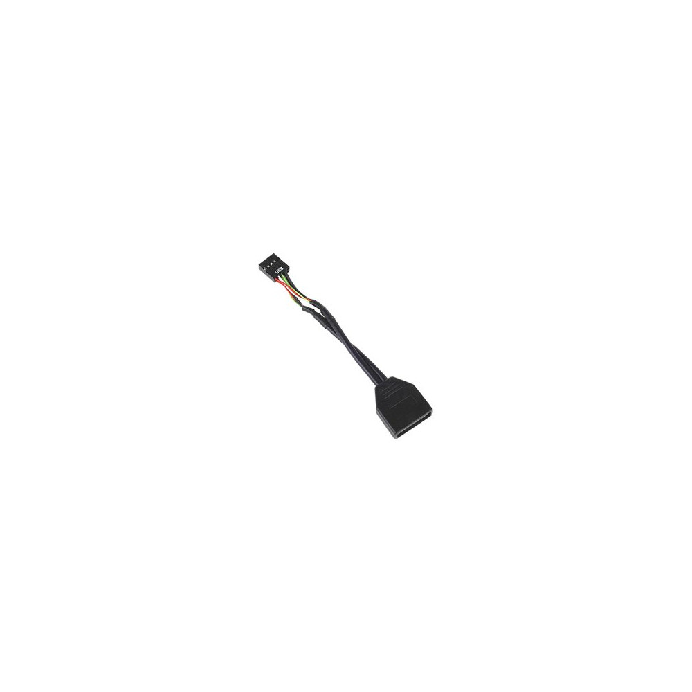 Produktbild för SilverStone - intern USB-adapter - 19-stifts USB 3.0-kontakt till 9-stifts USB-överdel