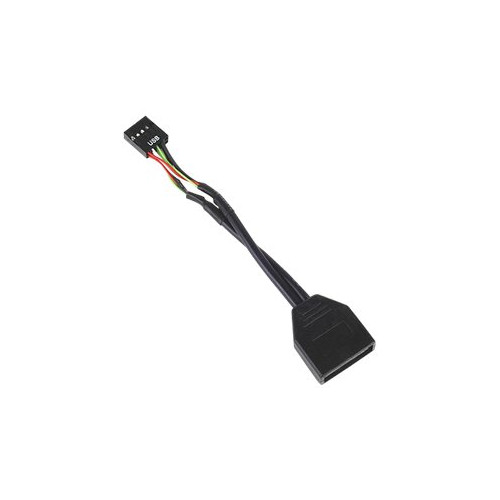 Silverstone Technology SilverStone - intern USB-adapter - 19-stifts USB 3.0-kontakt till 9-stifts USB-överdel