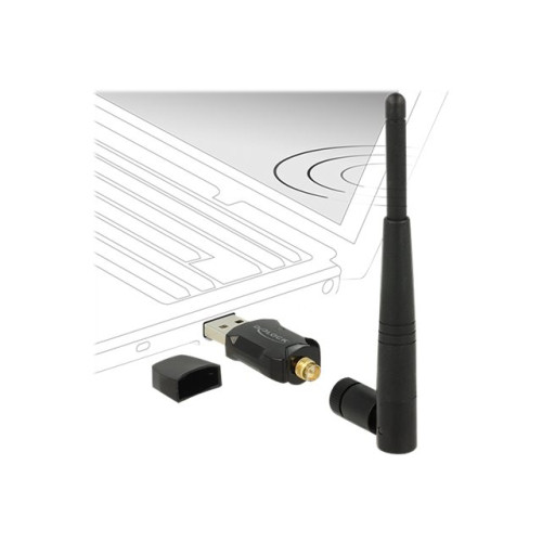 DeLOCK USB 2.0 Dual Band WLAN ac/a/b/g/n Stick - nätverksadapter - USB 2.0 - Adaptrar & Hubbar