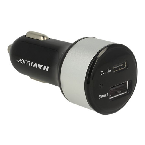 NaviLock Navilock Car charger strömadapter för bil - USB, USB-C