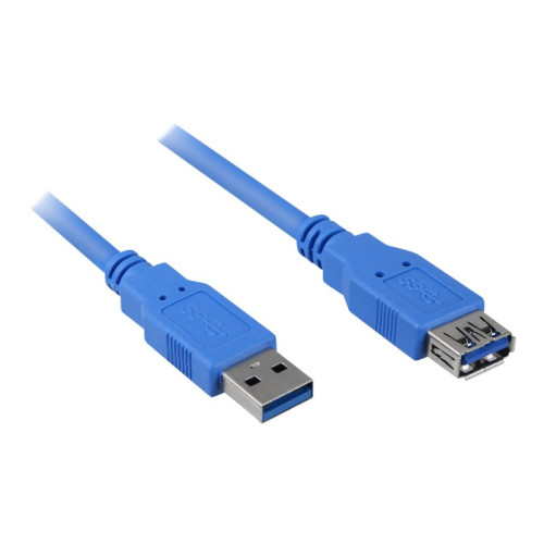 Sharkoon Sharkoon - USB-förlängningskabel - USB typ A till USB typ A - 1 m