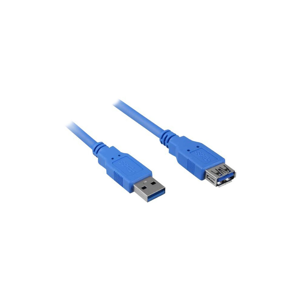 Produktbild för Sharkoon - USB-förlängningskabel - USB typ A till USB typ A - 3 m