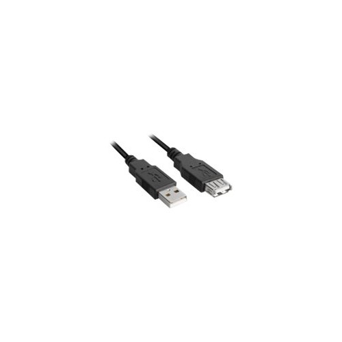 Sharkoon Sharkoon - USB-förlängningskabel - USB till USB - 1 m
