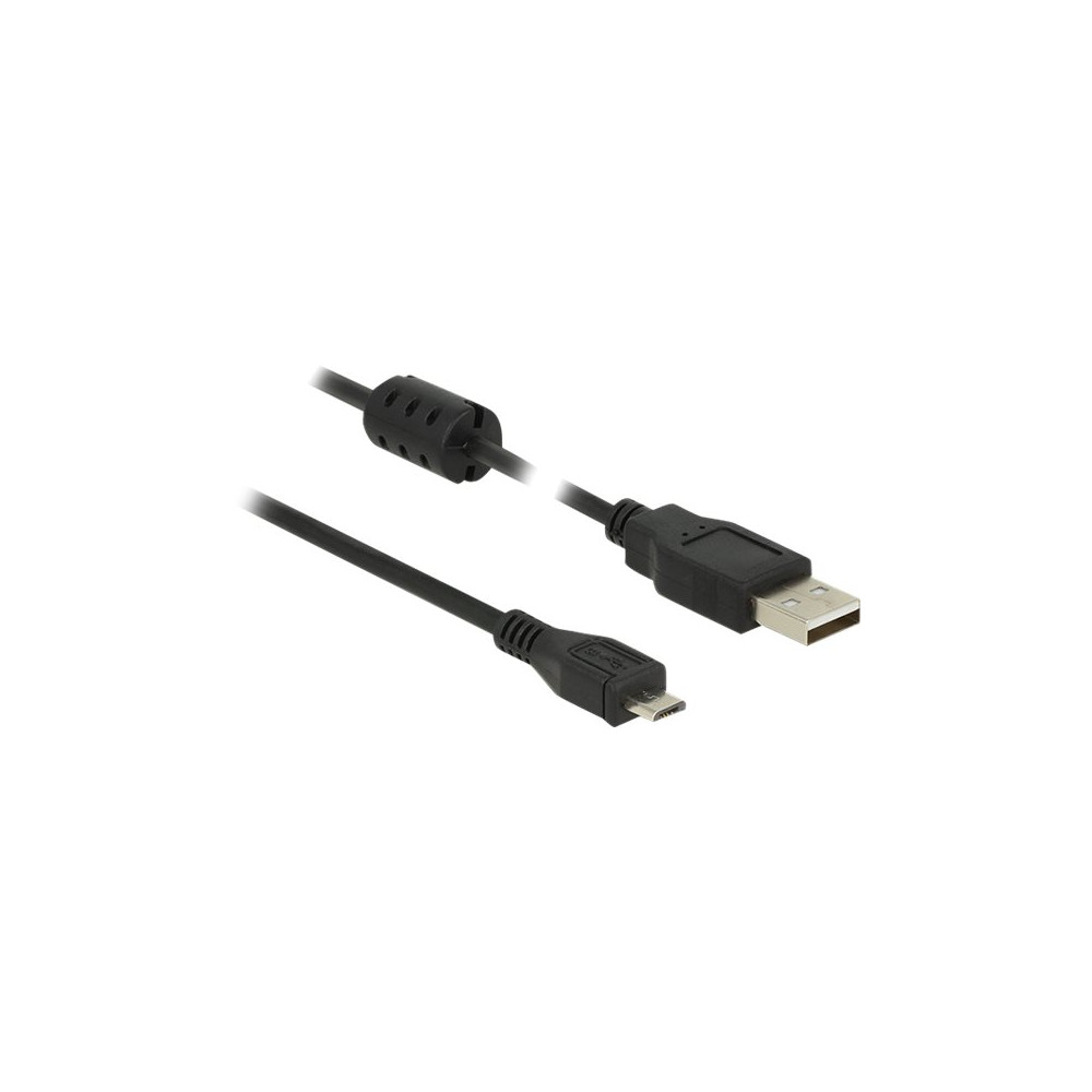 Produktbild för Delock - USB-kabel - USB till mikro-USB typ B - 5 m