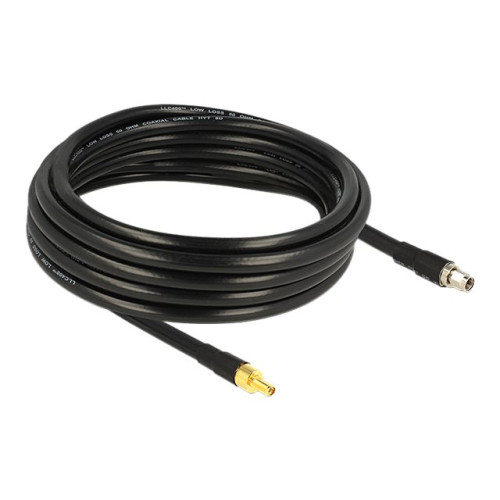 DeLOCK Delock CFD400 LLC400 low loss - antennförlängningskabel - 5 m - svart