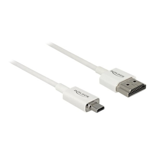DeLOCK Slim High Quality - HDMI-kabel med Ethernet - 1 m - Bildkablar