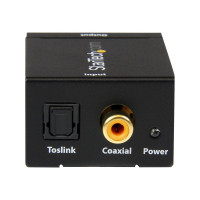 Produktbild för StarTech.com Digital koaxial SPDIF eller optisk Toslink till stereo RCA audio-konverterare - koaxial/optisk digital ljudkonverterare