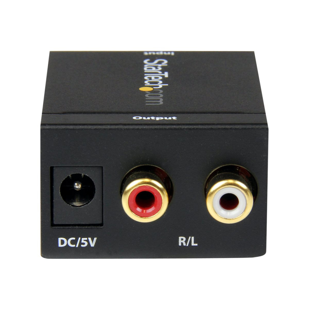 Produktbild för StarTech.com Digital koaxial SPDIF eller optisk Toslink till stereo RCA audio-konverterare - koaxial/optisk digital ljudkonverterare