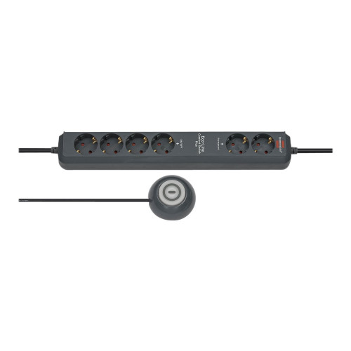 Brennenstuhl brennenstuhl Eco-Line Extension Socket Comfort Switch Plus EL CSP 24 6-way 1,5m H05VV-F 3G1,5 2 permanent, 4 switchable - effektband
