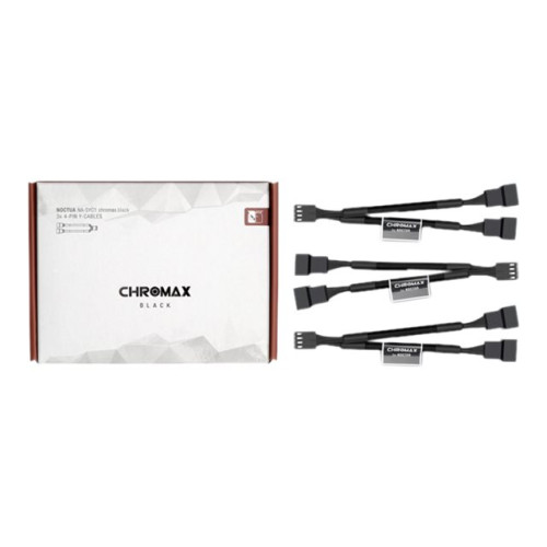 NOCTUA Noctua NA-SYC1 chromax.black - strömkabel till fläkt - 4-stifts PWM till 4-stifts PWM - 11.5 cm