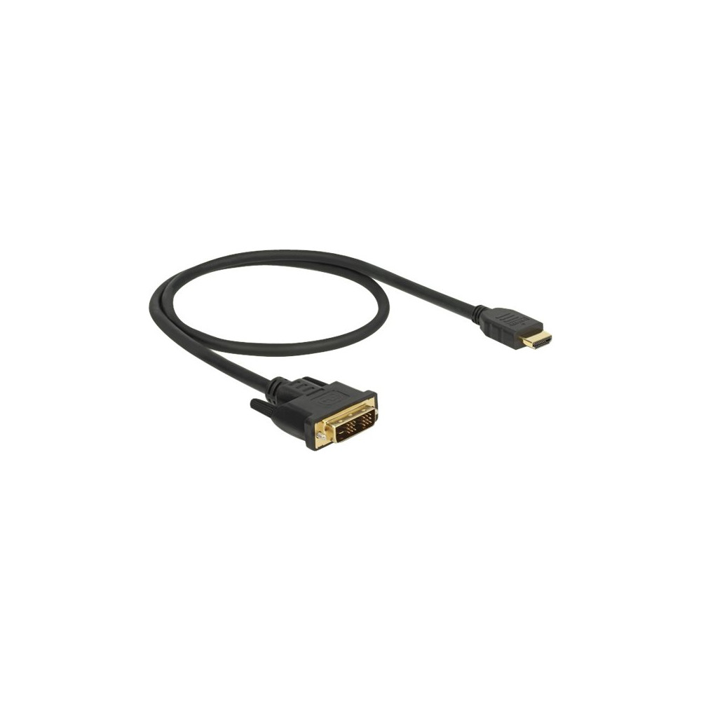 Produktbild för Delock adapterkabel - HDMI / DVI - 50 cm