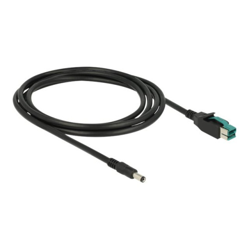 DeLOCK Delock - USB-kabel med egen strömförsörjning - USB PlusPower (12 V) till växelströmsuttag 2,1/5,5 mm - 2 m