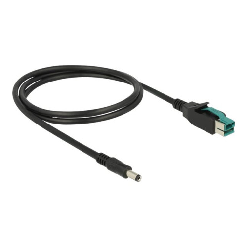 DeLOCK Delock - USB-kabel med egen strömförsörjning - USB PlusPower (12 V) till växelströmsuttag 2,1/5,5 mm - 1 m