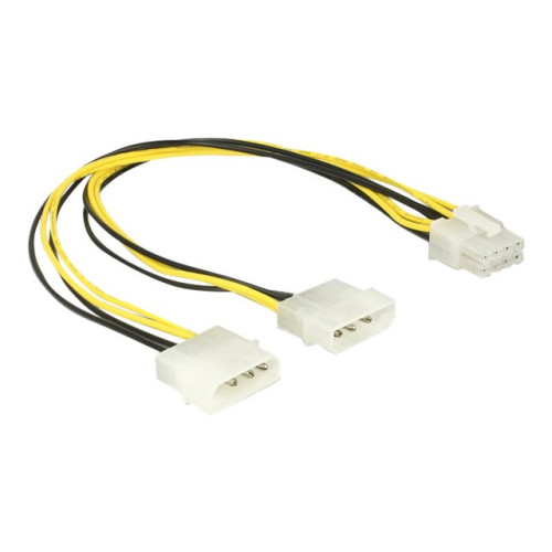 DeLOCK Delock - strömkabel - 8-stifts EPS12V till 4 pin intern effekt - 30 cm
