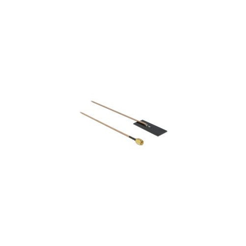 DeLOCK Delock WLAN 802.11 ac/ax/a/h/b/g/n Antenna SMA plug 0.5 - 1.2 dBi RG-178 1 m PCB internal self adhesive - antenn
