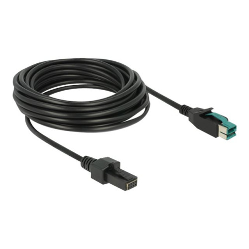 DeLOCK Delock - USB-kabel med egen strömförsörjning - USB PlusPower (12 V) till 8 stifts (2x4) PoweredUSB-fjärrsida - 5 m