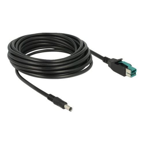 DeLOCK Delock - USB-kabel med egen strömförsörjning - USB PlusPower (12 V) till växelströmsuttag 2,1/5,5 mm - 5 m
