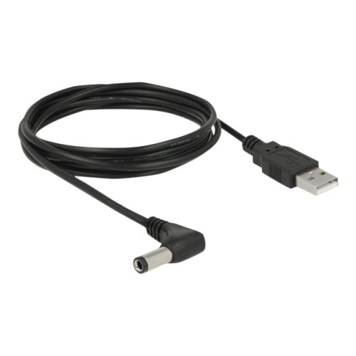 DeLOCK Delock - strömkabel - Växelströmsjack 5,5 x 2,5 mm till USB (endast ström) - 1.5 m