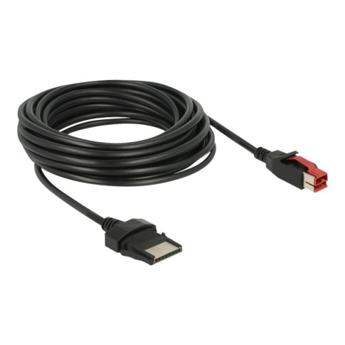 DeLOCK Delock - USB-kabel med egen strömförsörjning - USB PlusPower (24 V) till 8 stifts (1x8) PoweredUSB-fjärrsida - 5 m