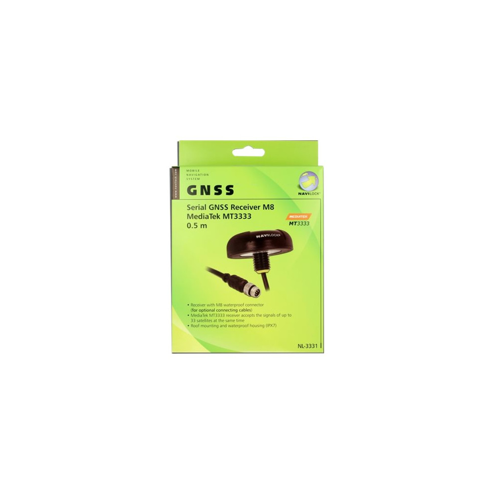 Produktbild för Navilock NL-3331 M8 Serial Multi GNSS Receiver - GPS/GLONASS/GALILEO mottagarmodul