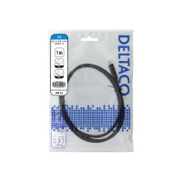 Produktbild för DELTACO USBC-2001 - USB typ C-kabel - USB-C till USB-C - 1 m
