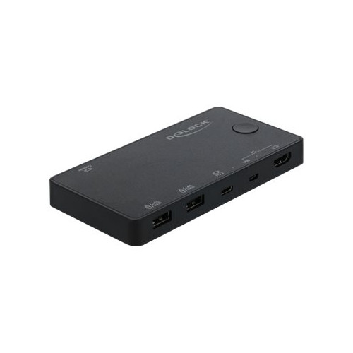DeLOCK HDMI / USB-C KVM Switch 4K 60 Hz with USB 2.0 - omkopplare för tangentbord/video/mus/USB - Switchar & Hubbar