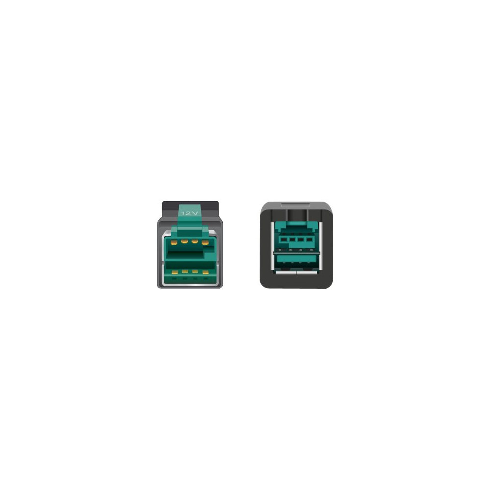 Produktbild för Delock - PoweredUSB förlängningskabel - USB PlusPower (12 V) till USB PlusPower (12 V) - 2 m