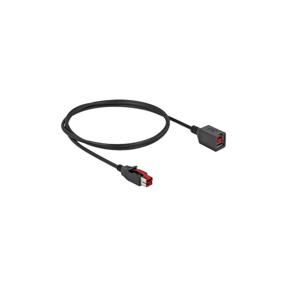 Produktbild för Delock - PoweredUSB förlängningskabel - USB PlusPower (24 V) till USB PlusPower (24 V) - 2 m