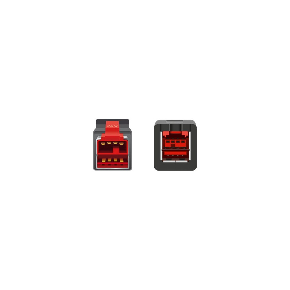 Produktbild för Delock - PoweredUSB förlängningskabel - USB PlusPower (24 V) till USB PlusPower (24 V) - 2 m