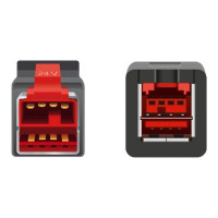 Produktbild för Delock - PoweredUSB förlängningskabel - USB PlusPower (24 V) till USB PlusPower (24 V) - 2 m