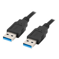 Produktbild för Lanberg - USB-kabel - USB typ A till USB typ A - 1 m