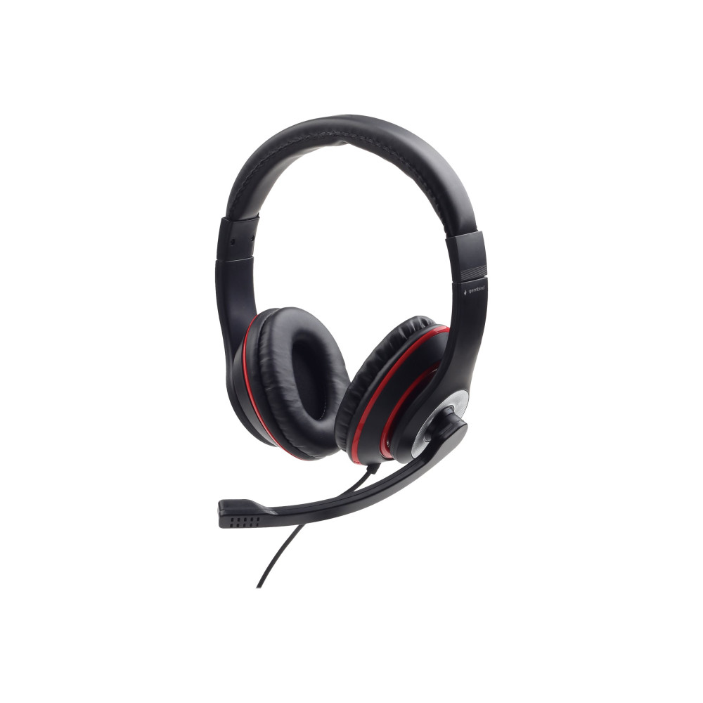 Produktbild för Gembird MHS-03-BKRD - headset - 3,5 mm kontakt