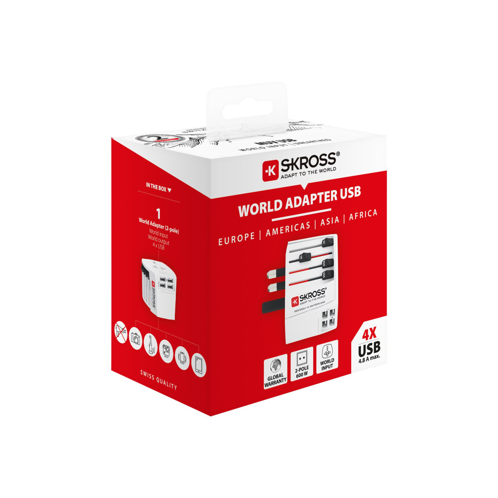 Produktbild för SKROSS World Adapter MUV USB strömadapter - USB - 24 watt