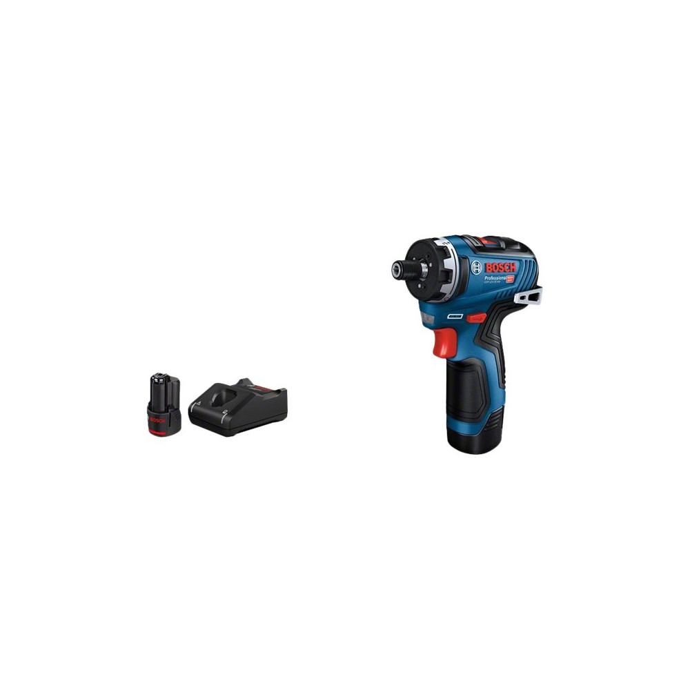 Produktbild för Bosch GSR 12V-35 Professional - skruvmejsel - sladdlös - 2 hastigheter - 2 batterier