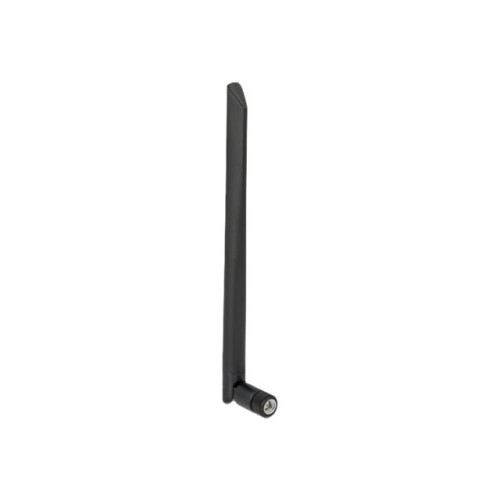 DeLOCK Delock WLAN 802.11 ac/ax/a Antenna RP-SMA plug 5 dBi 20 cm omnidirectional with tilt joint and flexible material - antenn