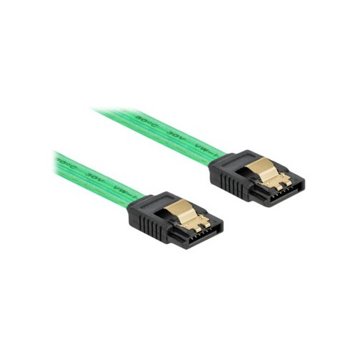 DeLOCK SATA 6 Gb/s Cable UV glow effect - SATA-kabel - 30 cm - Övrigt inom Kablar & Kontakter