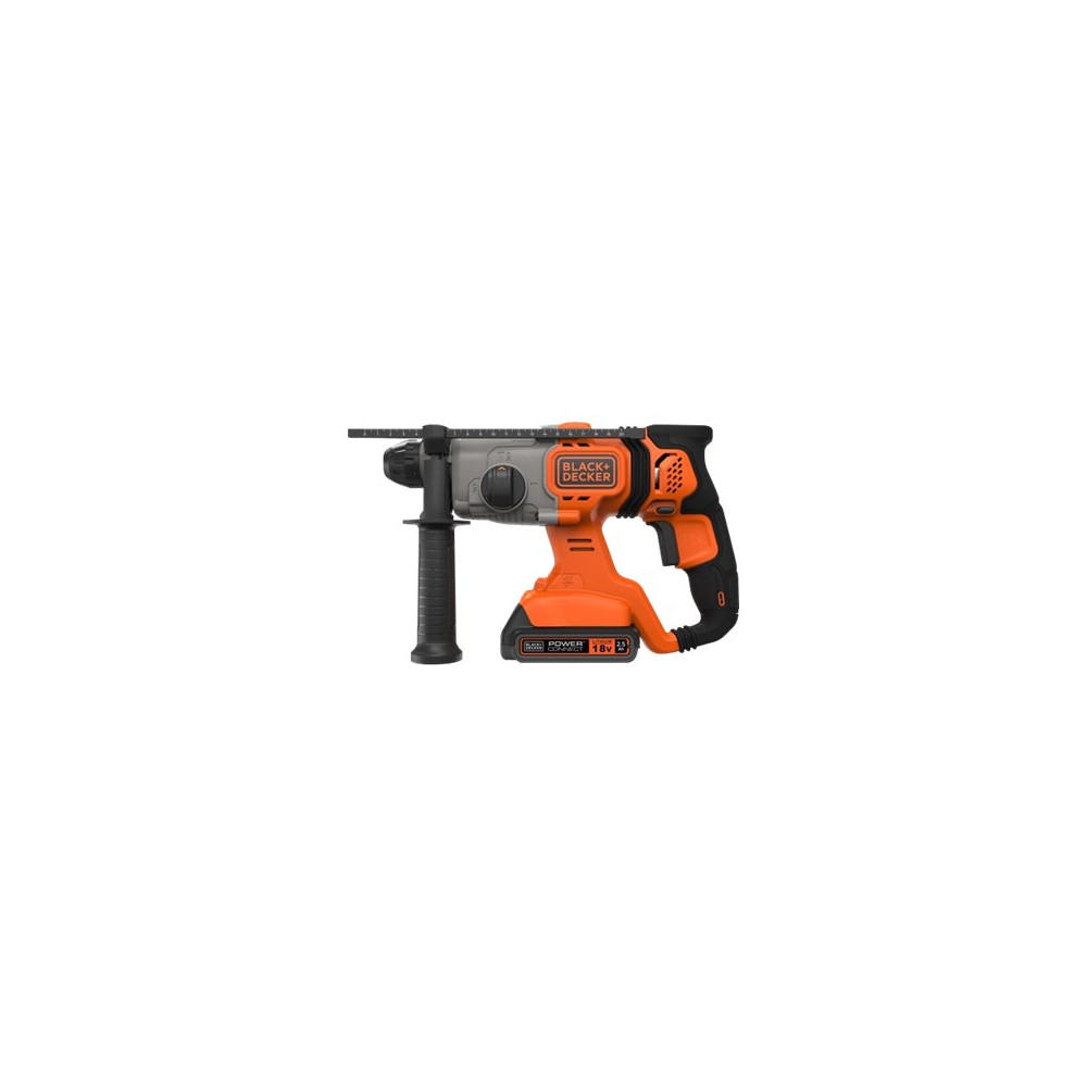 Produktbild för BLACK+DECKER BCD900E2K - roterande hammare - sladdlös - 2 batterier