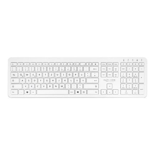 DeLOCK Delock - tangentbord - QWERTZ - tysk - vit Inmatningsenhet