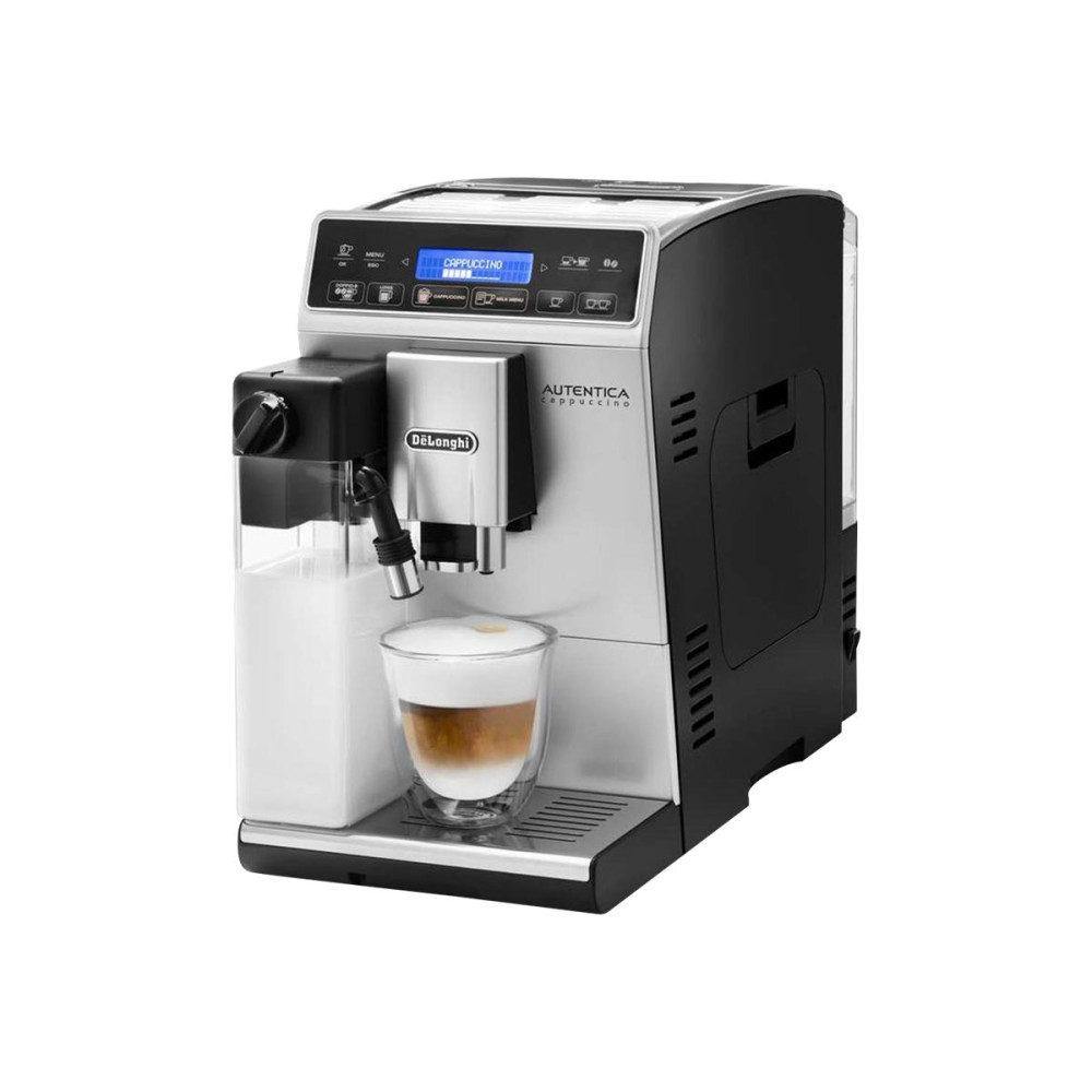 Produktbild för De'Longhi Autentica Cappuccino ETAM 29.660.SB - automatisk kaffekokare med mjölkskummare - 15 bar - silver/svart