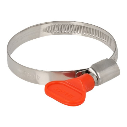 DeLOCK Delock Butterfly - hose clamp - lämplig för 40 - 60 mm hose - röd (paket om 10)