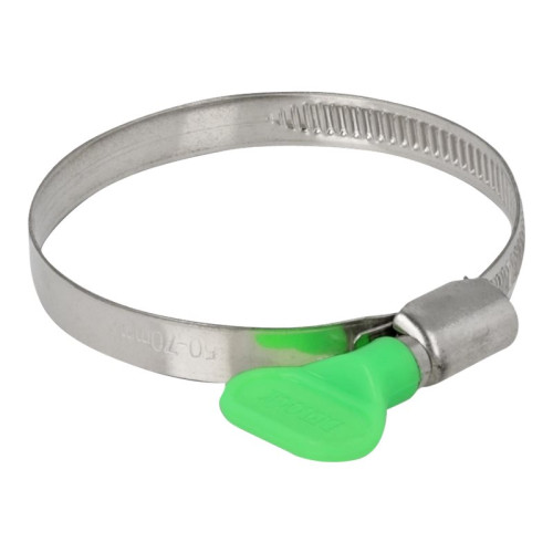 DeLOCK Delock - hose clamp - lämplig för 50-70 mm hose - grön (paket om 10)