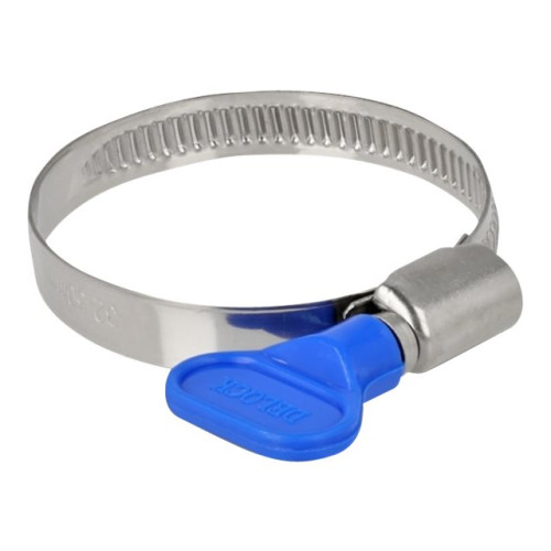 DeLOCK Delock Butterfly - hose clamp - lämplig för 32 - 50 mm hose - blå (paket om 10)