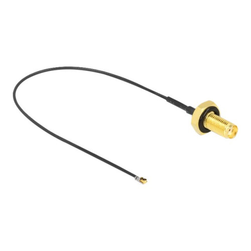 DeLOCK Delock antennkabel - 20 cm - grå, svart