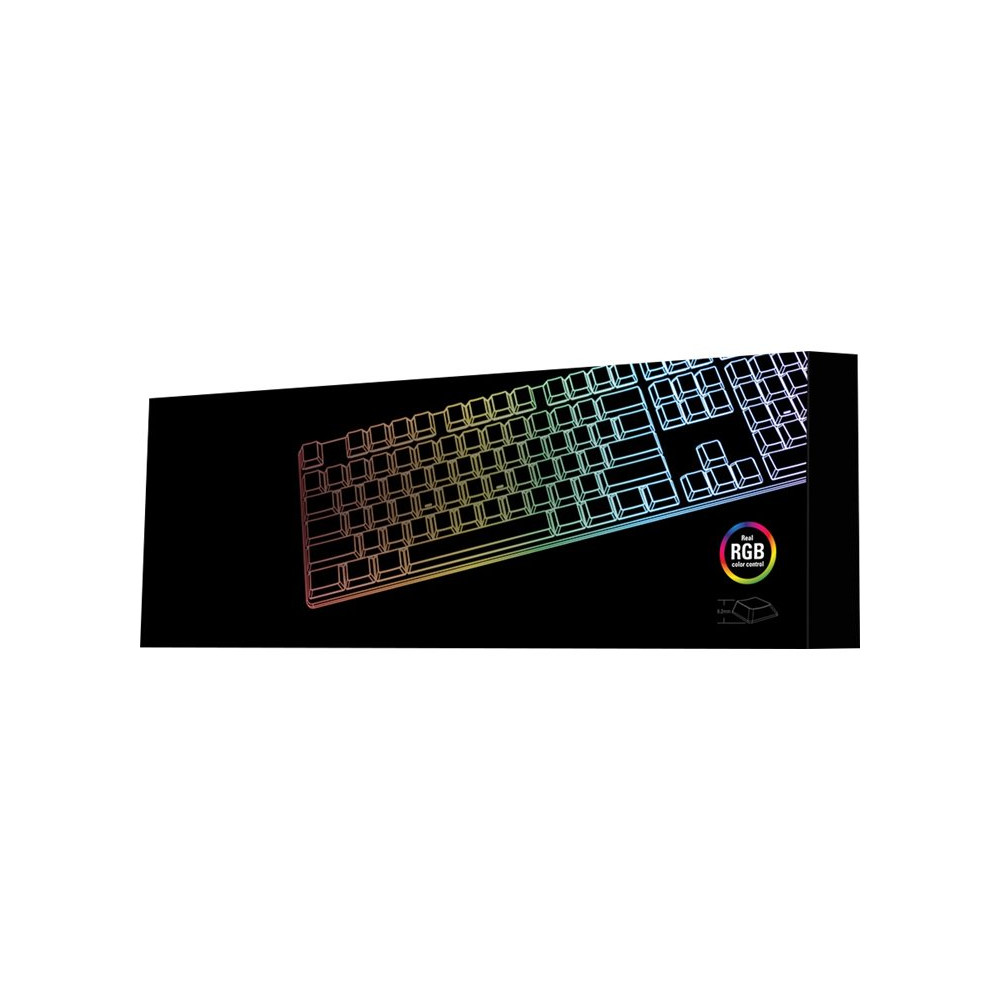 Produktbild för Sharkoon PureWriter RGB - tangentbord - fransk - svart Inmatningsenhet