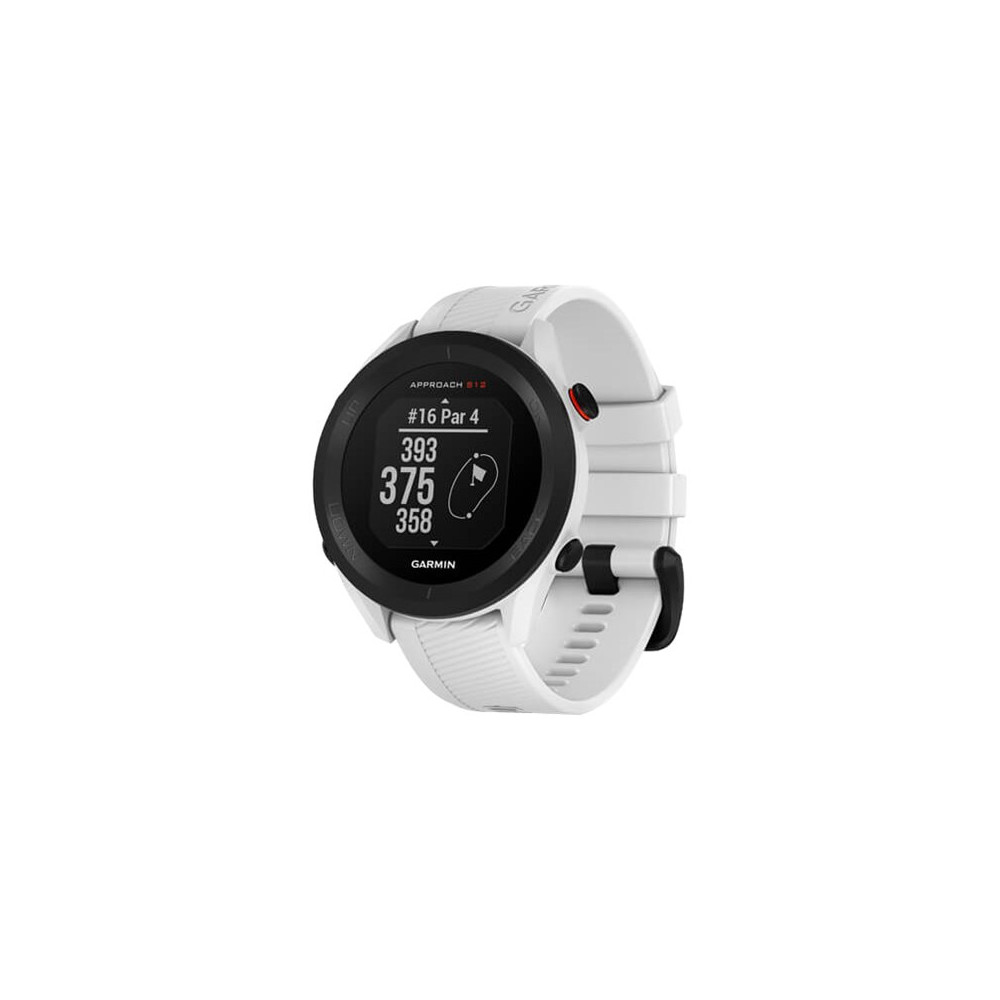 Produktbild för Garmin Approach S12 - vit - sportklocka med rem - 125 MB